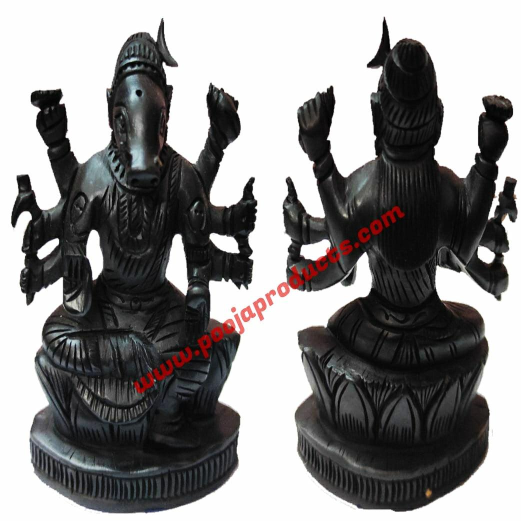 Karungali Kattai Varahi Statue 4 Inch (Ebony wood varahi ...