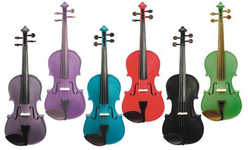 Harlequin Colourful violin outfit | Violins | Canada's Music Store