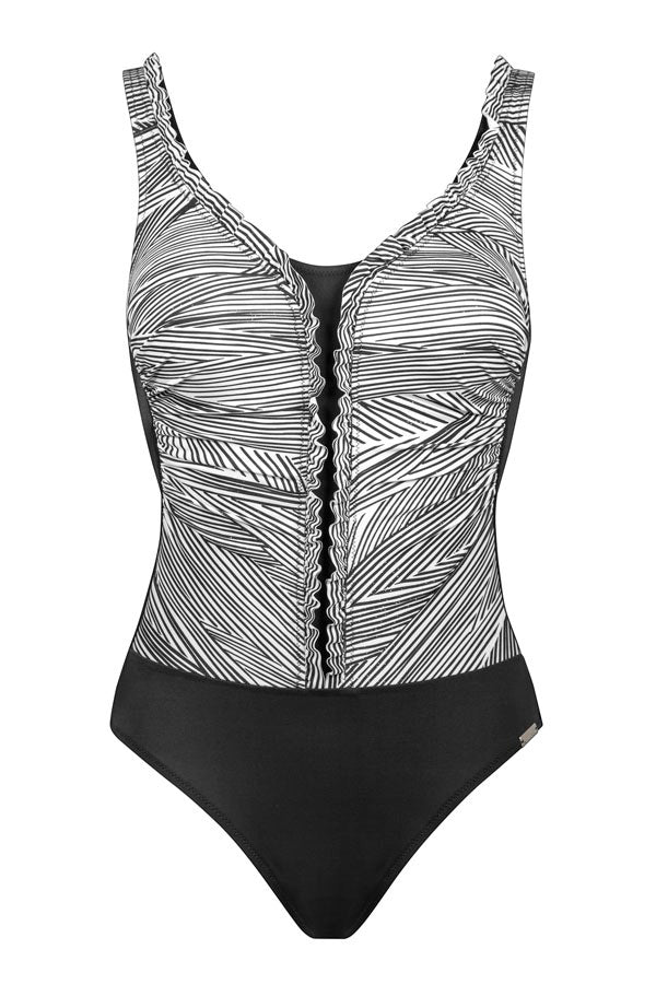 Charmline Swimsuit Sweet black-white – Lingerie Delia