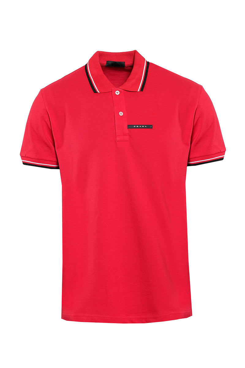 red prada polo shirt