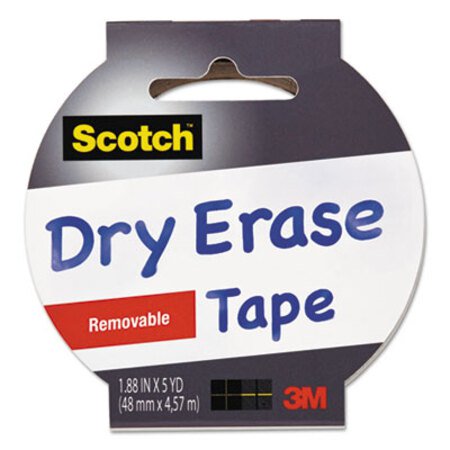 XFasten Tape for White Board, ⅛” Thin Black Tape for Dry Erase Board, 8  Rol