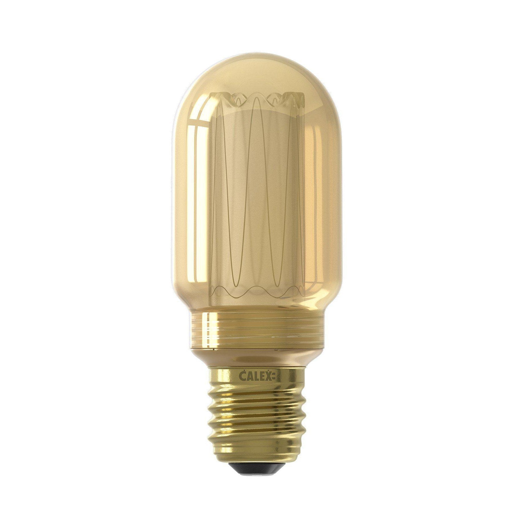 Calex. Led glassfiber. Buislamp 3.5W. Gold. Dimbaar