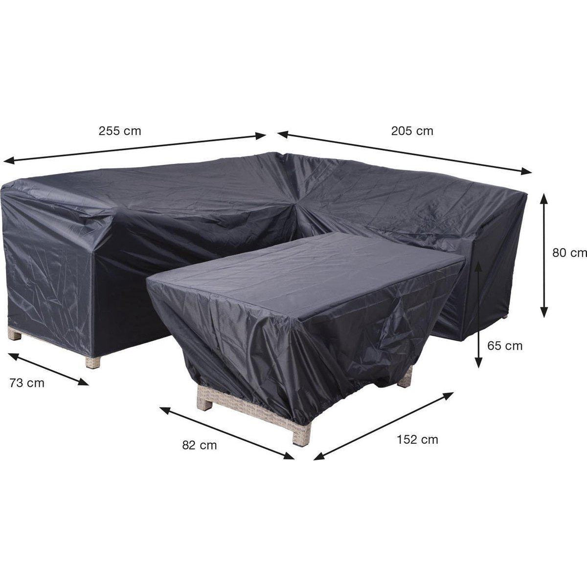 US dollar smaak Verder Garden Impressions lounge/dining hoes Esmael 255/205x73xH80 & 152x82xH