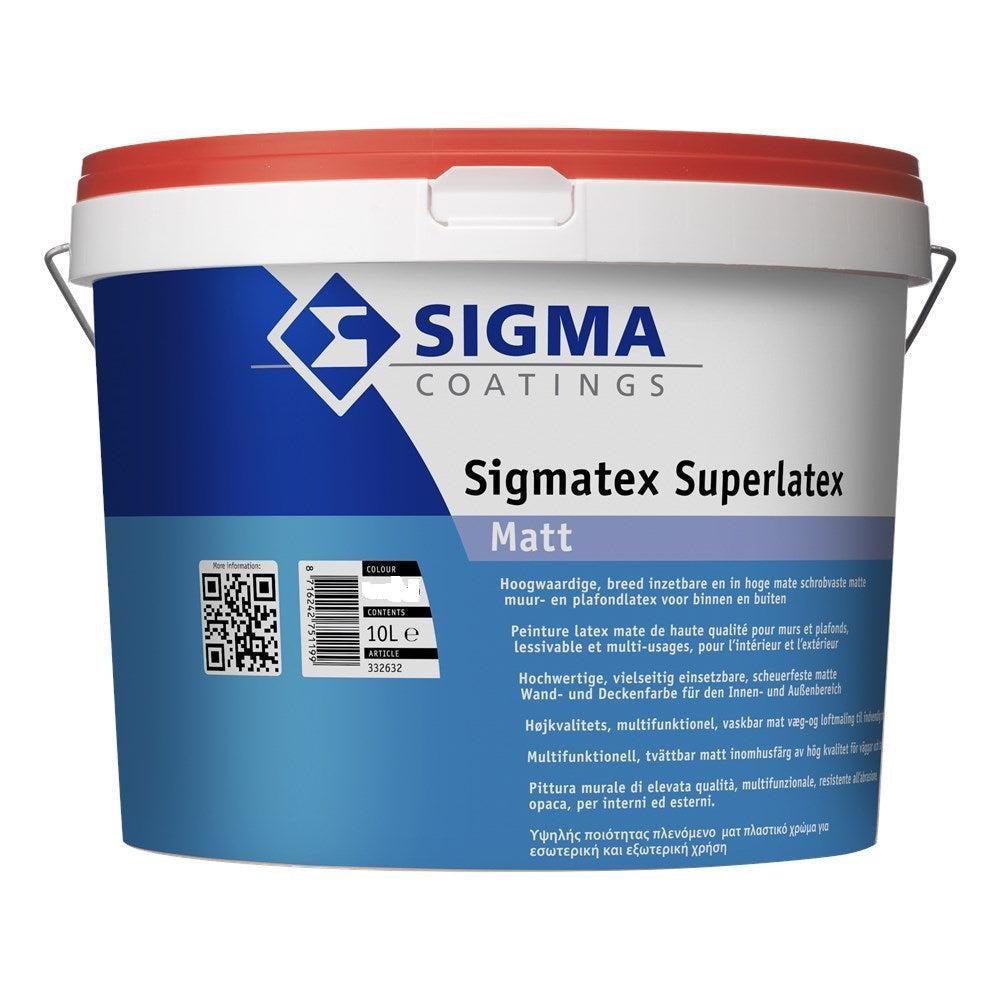 zoon kubiek creatief Sigma sigmatex superlatex matt wit 10 liter | Bouwhof