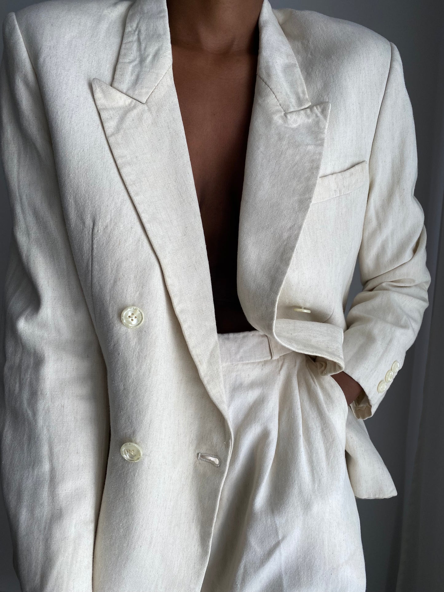 super nice vintage linen suit