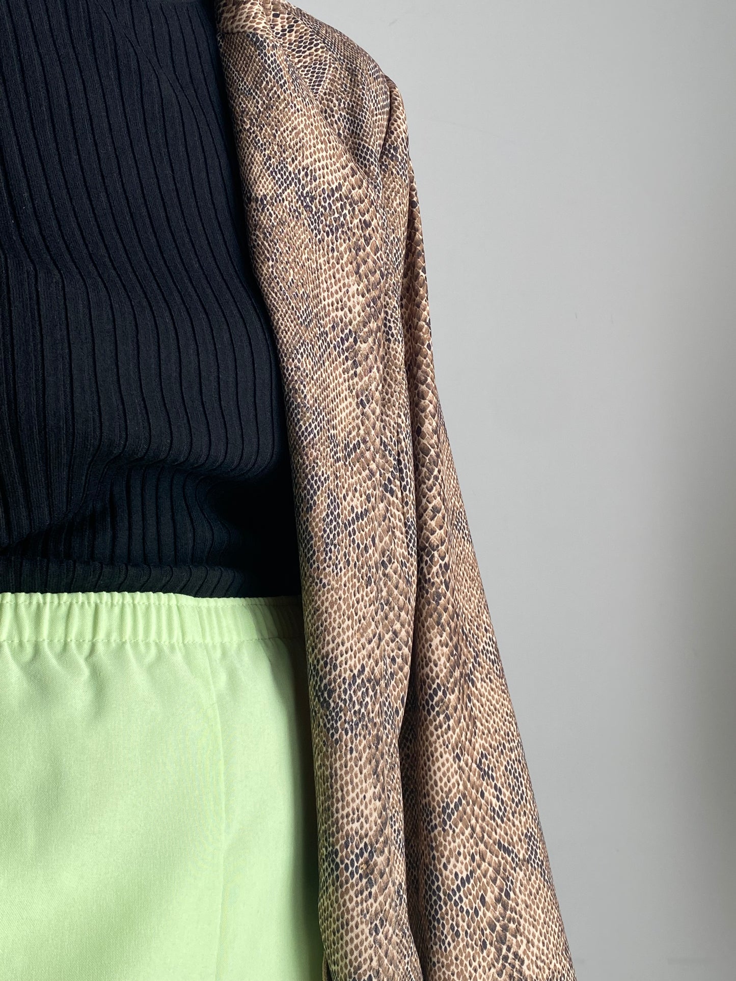 Snake print jacket