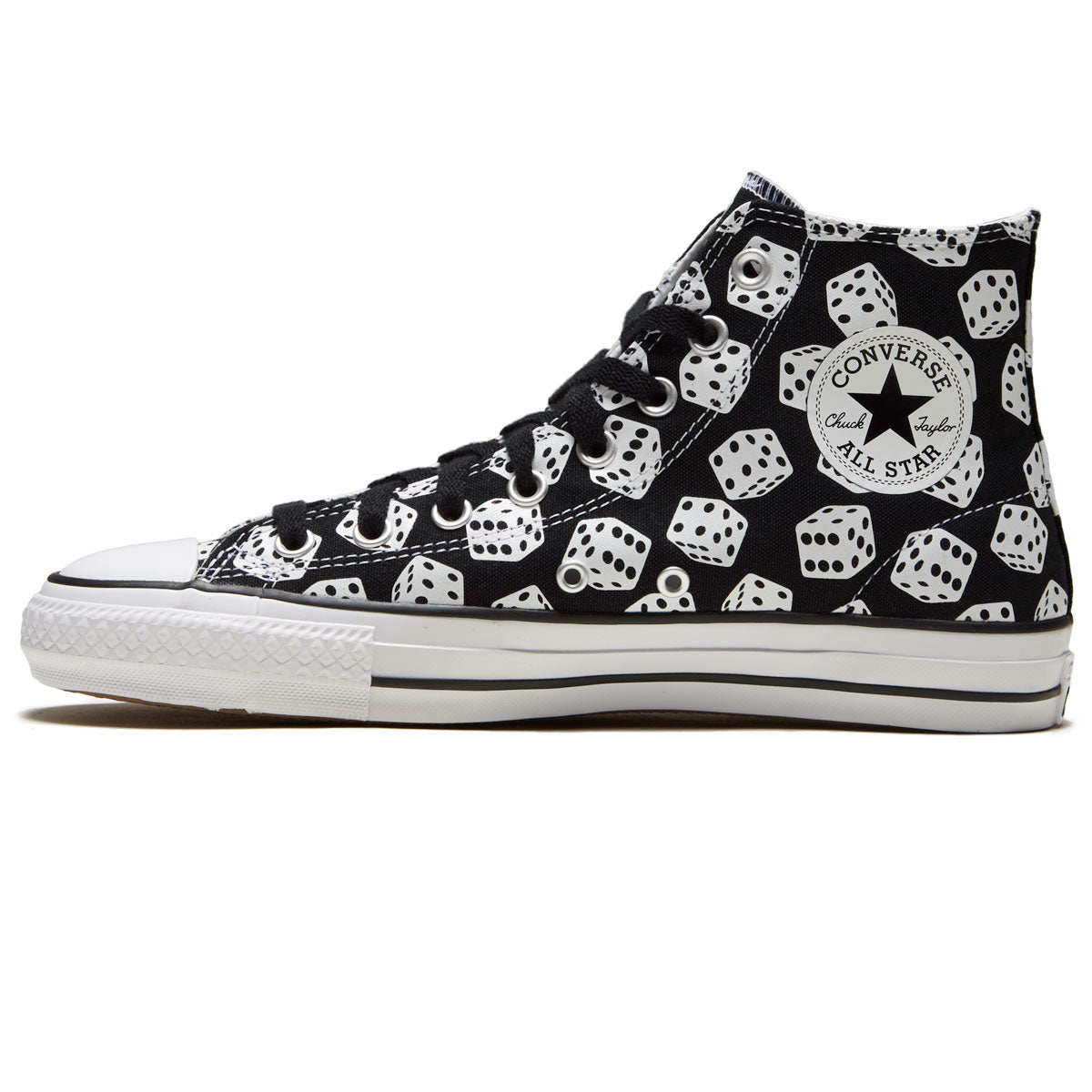Converse Chuck Taylor All Star Pro Hi Dice Shoes - Black/White/White – CCS