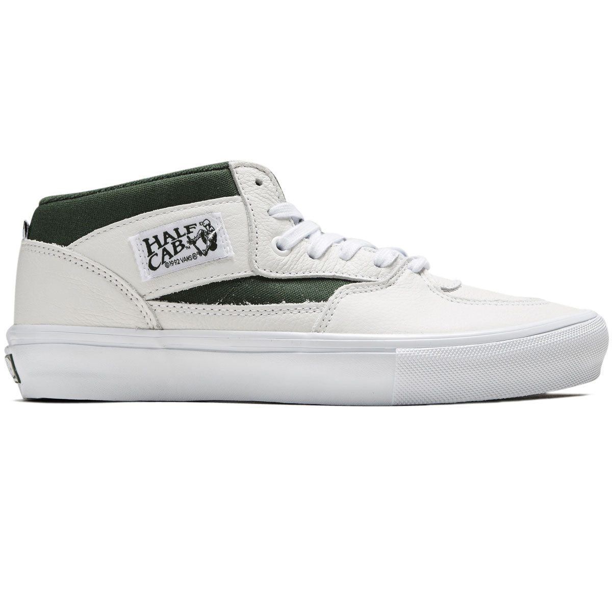 Minero jugar Especificado Vans Skate Half Cab Shoes - White/Green – CCS