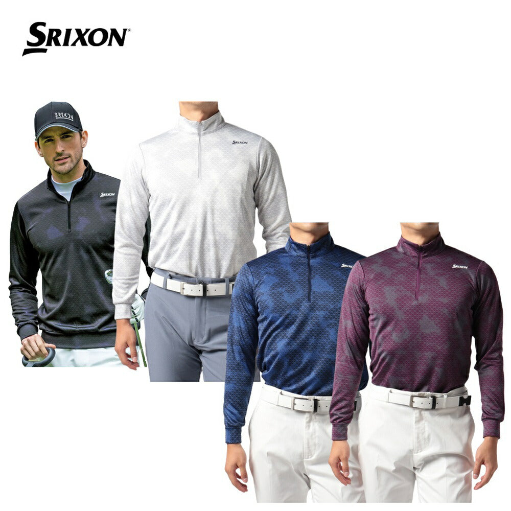 SRIXON 星野プロ共同開発 クロスベースプリントデザイン プロスタイルシャツ 22FW RGMUJB02 | ベストスポーツ本店