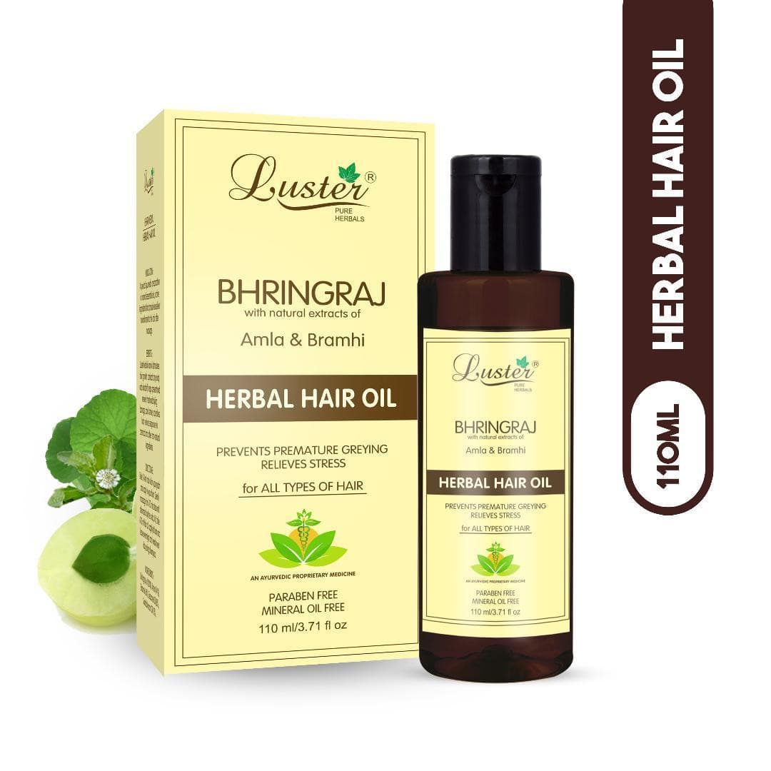 Luster Bhringraj Herbal Hair Oil | Best for Hair Growth – Luster Cosmetics