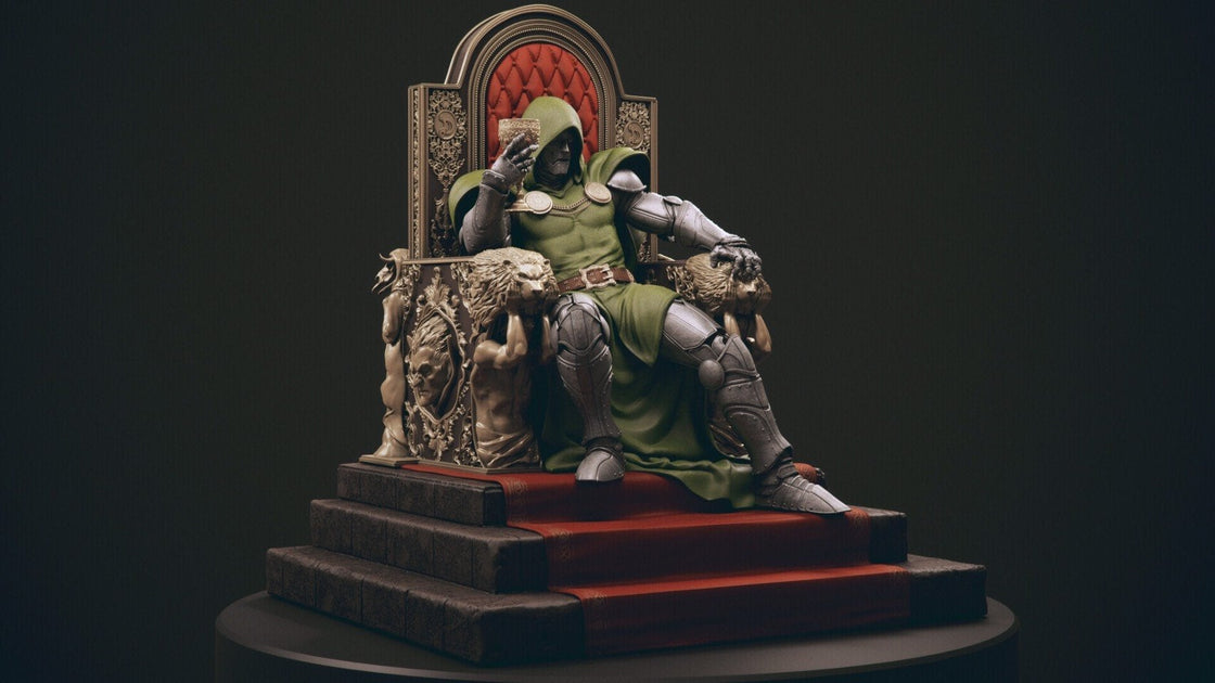 Dr Doom Throne 3d print stl files.