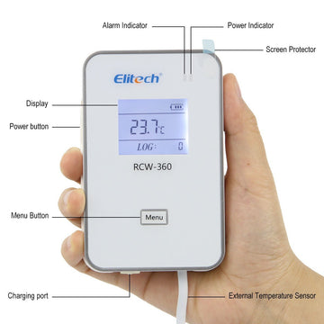 Elitech RCW-360 wifi Temperature Data Logger Wireless Remote Monitor Cloud Data Storage IP 64 Protection - Elitechustore
