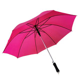 50 Inch Aluminium Solid Color Auto Straight Umbrella with Stylish Soft Touch Handle