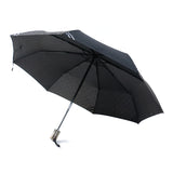Luxury Metal Handle Fold Compact Travel Umbrella with Reflective Tape