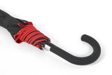 High Quality 23 Inch Black Red Strongest Fiberglass Storm Proof Twin Layer Golf Umbrella