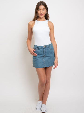 Denim Mini Skirt