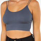 Strappy Ribbed Crop Top