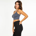 Strappy Ribbed Crop Top