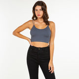 Strappy Ribbed Crop Top