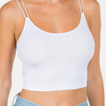 Strappy Ribbed Crop Top