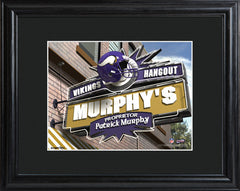 Personalized NFL Pub Sign with Wood Frame