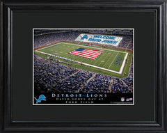 Personalized NFL Stadium Print with Wood Frame