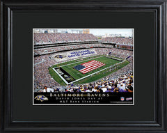 Personalized NFL Stadium Print with Wood Frame