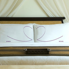 Personalized Couples Pillow Case Sets - Heartstrings