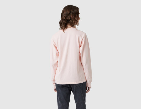 OBEY Women's Tag Long Sleeve T-shirt / Putty Pink