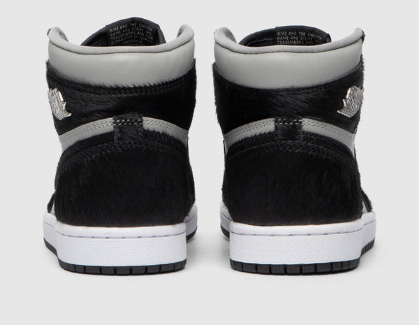 Jordan Women's 1 Retro High OG Medium Grey / Black - White – size