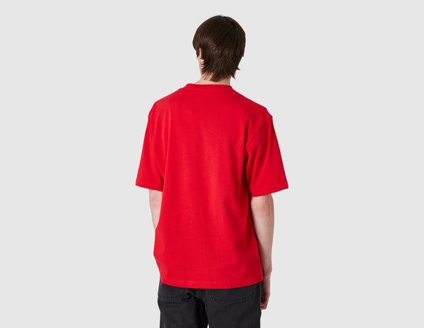 grey and red jordan shirt