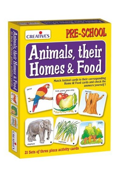 Animals Homes & Food Matching Animals Activity Set Matching Cards – Pegasus  Toy Shop