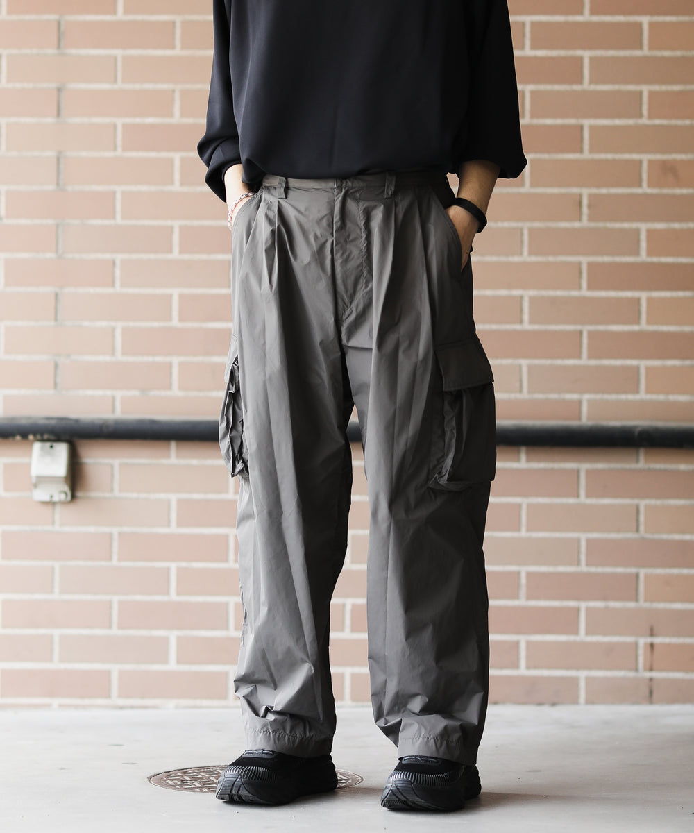 21aw stein NYLON MILITARY WIDE TROUSERS | www.fleettracktz.com