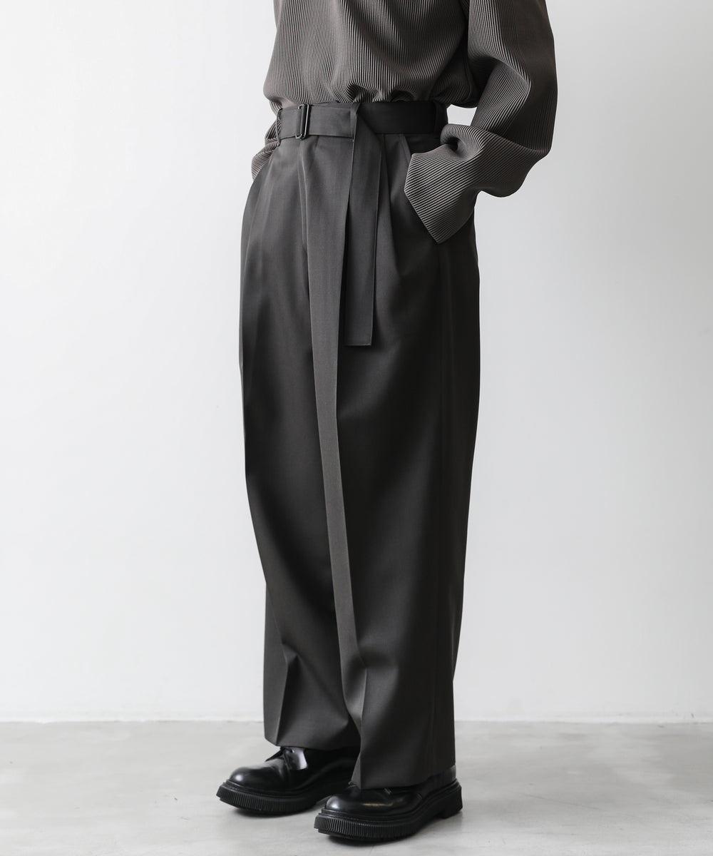 【stein】BELTED WIDE STRAIGHT TROUSERS | 公式通販サイト session(セッション)