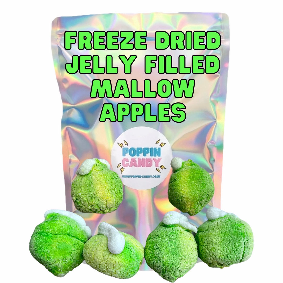 Freeze Dried Jelly Filled Apples Poppin Candy
