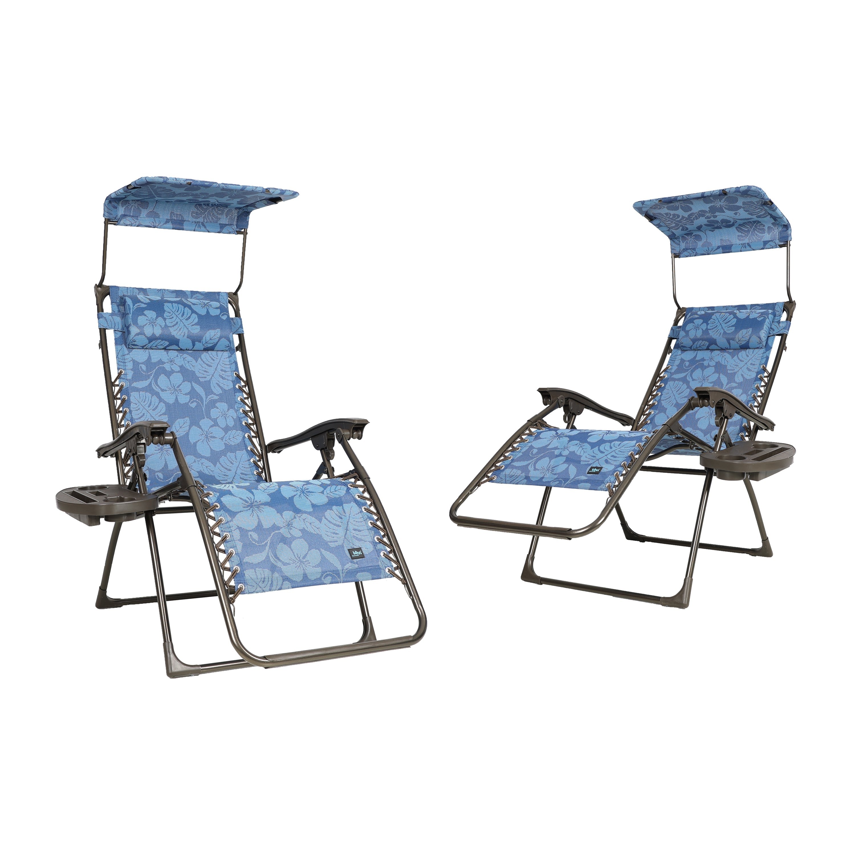 zero gravity chair with canopy set of 2