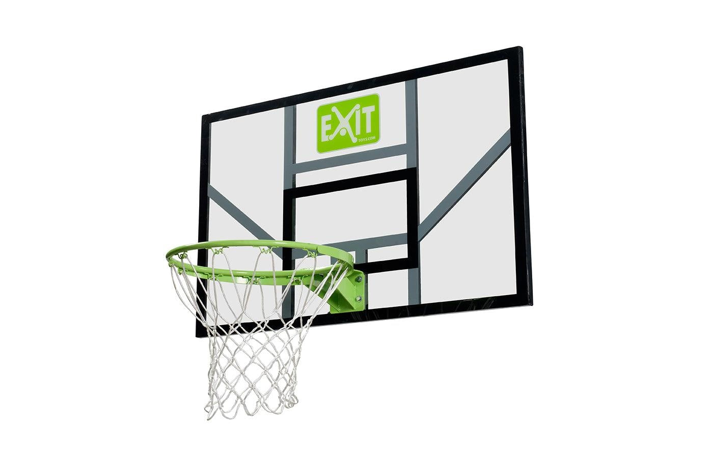 Partina City Sinds streepje Basketbalbord met ring en net - groen/zwart – Houten Onderwijsmateriaal
