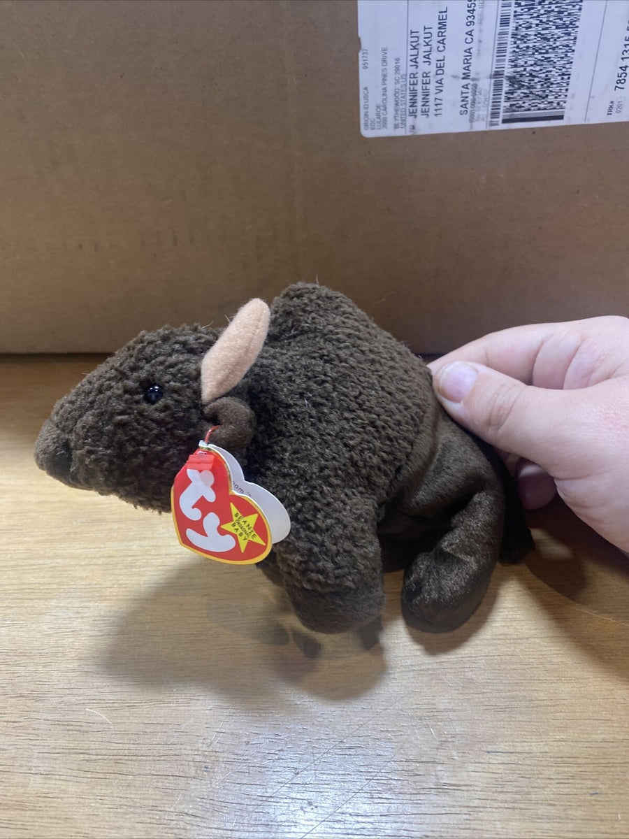 Ty Beanie Baby Roam The Buffalo 1998 5th Generation Hang Tag MWMT for sale online 