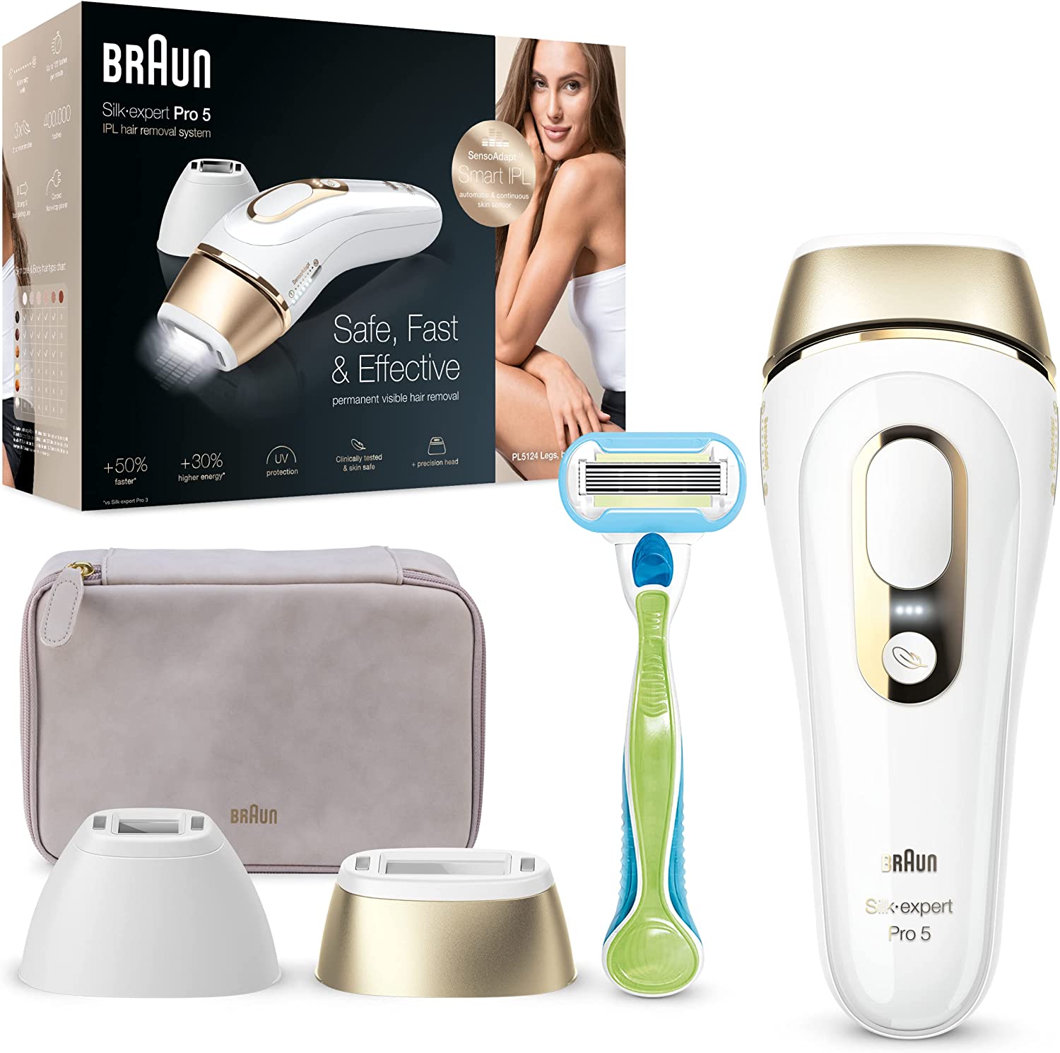 Braun 百靈 Silk Expert Pro 5 IPL 彩光脫毛器 PL5124 脫毛機 400k