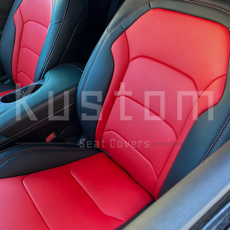 2015 mustang red leather seats