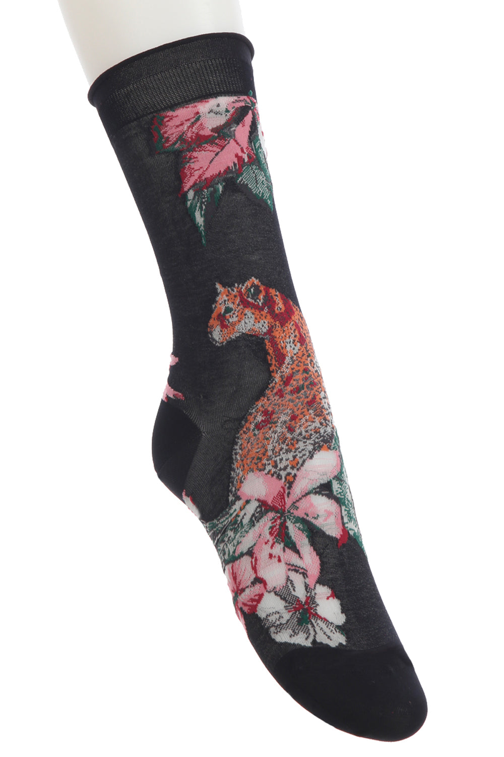 Unisex Socks Winter Warm Flowers Pattern Floral Cotton Long Footwear Accessories