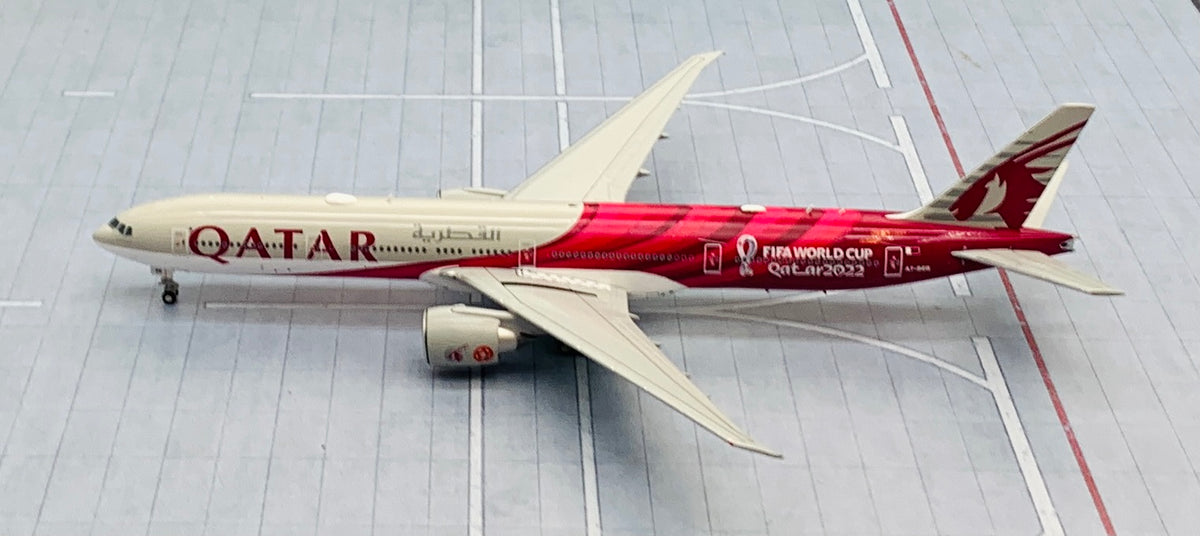 JC Wings 1/400 Qatar Airways Boeing 777-300ER World Cup Livery A7-BEB –  First Class Collectables