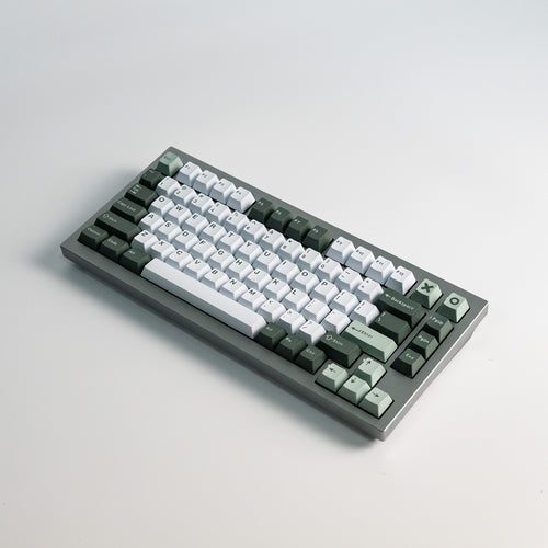 Keychron Q1 Silver Grey keyboard with  keycaps