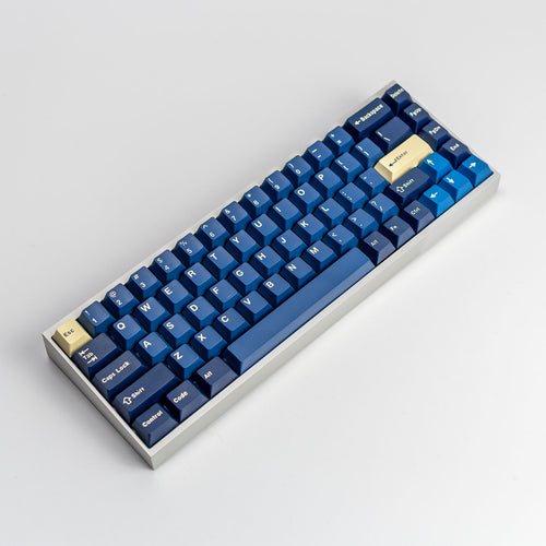 Tofu65 Silver keyboard with  keycaps
