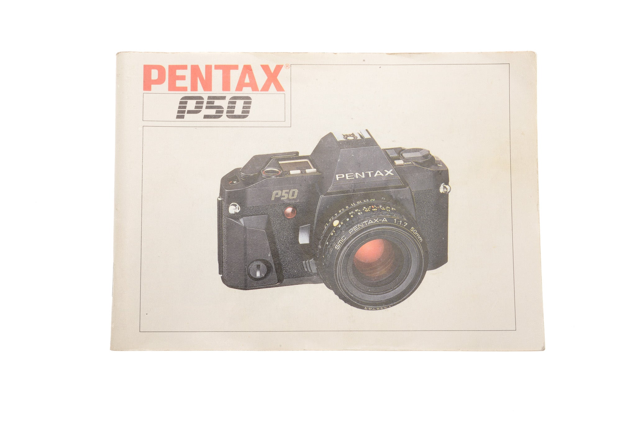 Pentax P50 fotocamera reflex vintage libro manuale di istruzioni 