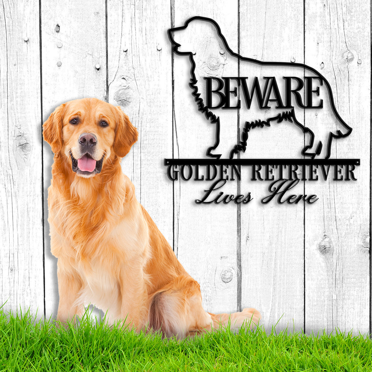 Golden Retriever Metal Wall Art Dog Metal Sign Personalized Golden Retriever Metal Sign Golden Retriever Gift Golden Retriever Lover Gift