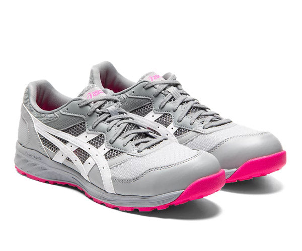 アシックス 安全靴 ウィンジョブ CP210 ミッドグレー×ホワイト ASICS おしゃれ かっこいい 作業靴 スニーカー