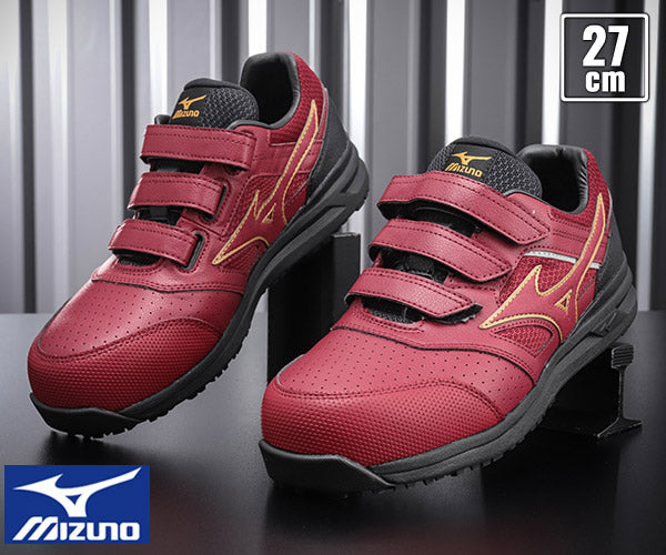 [ポイント10倍] ミズノ 安全靴 F1GA200309 ブラック×レッド オールマイティ ZW43H 2020年モデル - 7