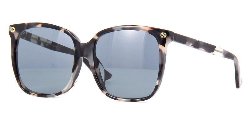 Gucci GG0022SA 006 Asian Fit Sunglasses 