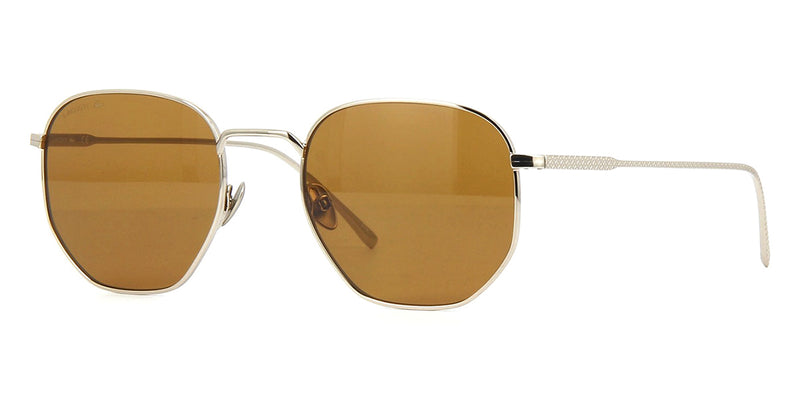 lacoste sunglasses brown and gold